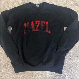 Hazel Black Christmas Crewneck
